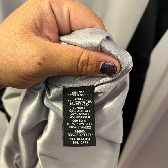 Jax Gray and Black Colorblock Midi Dress EUC Size 10 EUC PTP 18 - Picture 8 of 8